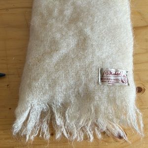 Vintage mohair and wool scarf